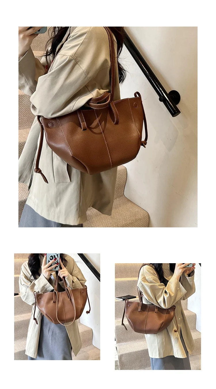 New Handheld Tote Bag Large Capacity Fashionable Women's Bag Premium Single Shoulder Underarm Bag Trousses De L’épaule