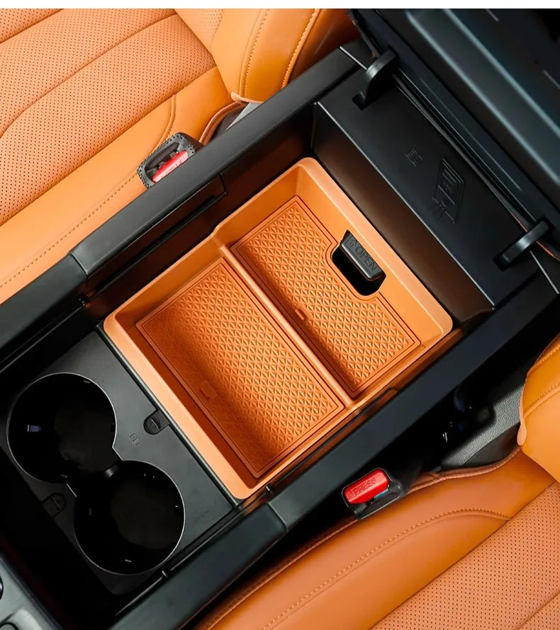 Hidden Storage Box For Great Wall GWM Haval H9 II 2024 2025 2nd Gen Car Center Console Armrest Box Layered Organized Container