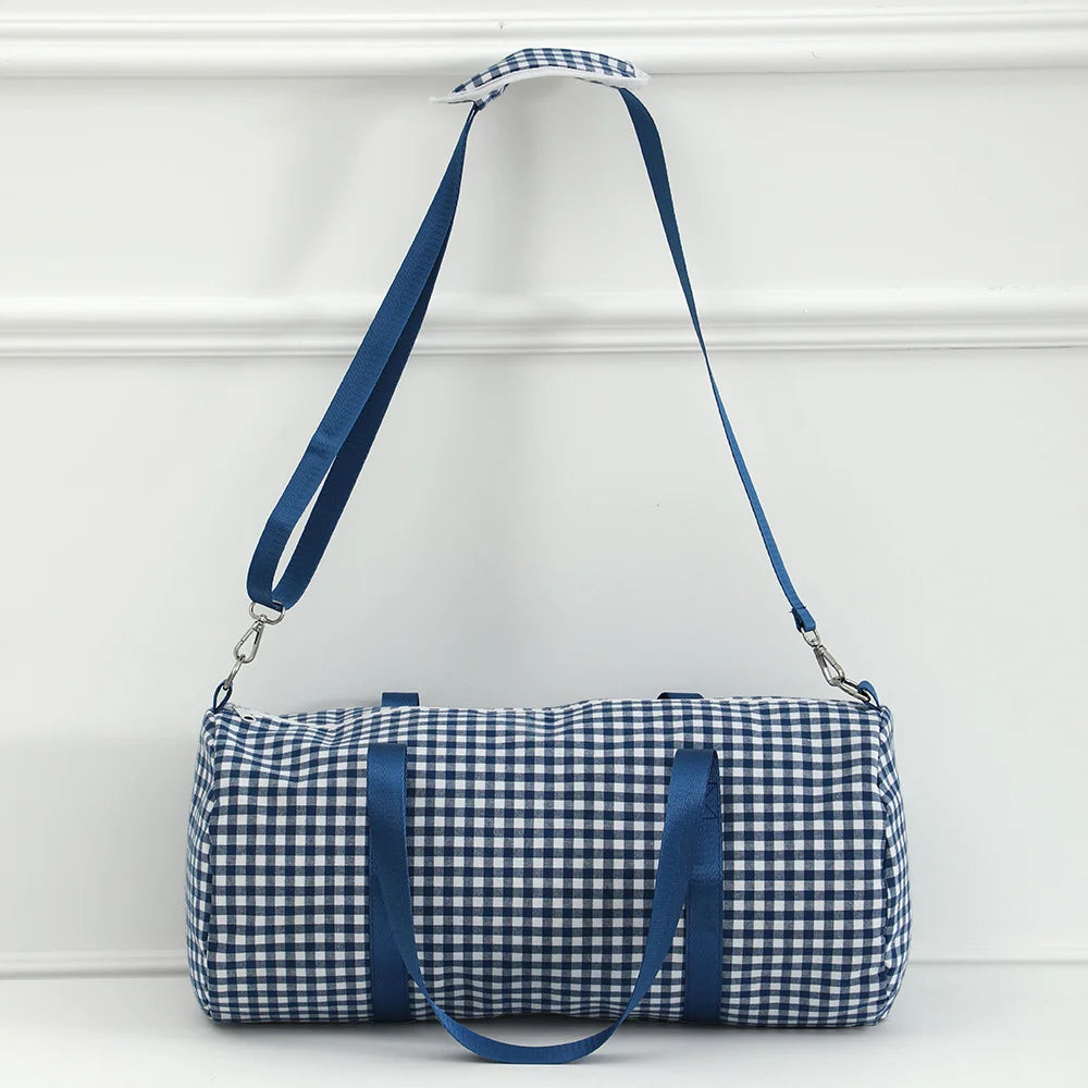 Plaid Duffel Bags For Boys Girls Early Elementary Carry-On Size & Ideal For School Or Overnight Travel Bag