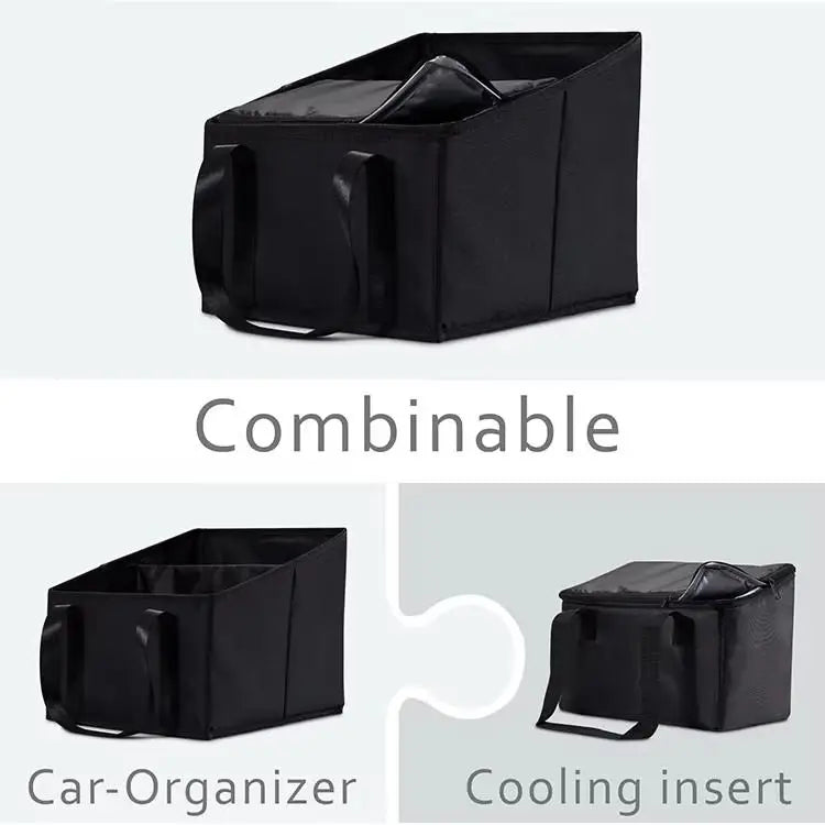 Car Seat Organizer, Foldable Car Storage Organizer Rear Seat Large Storage Bag  For Car SUV Truck Truck Travel Accessories