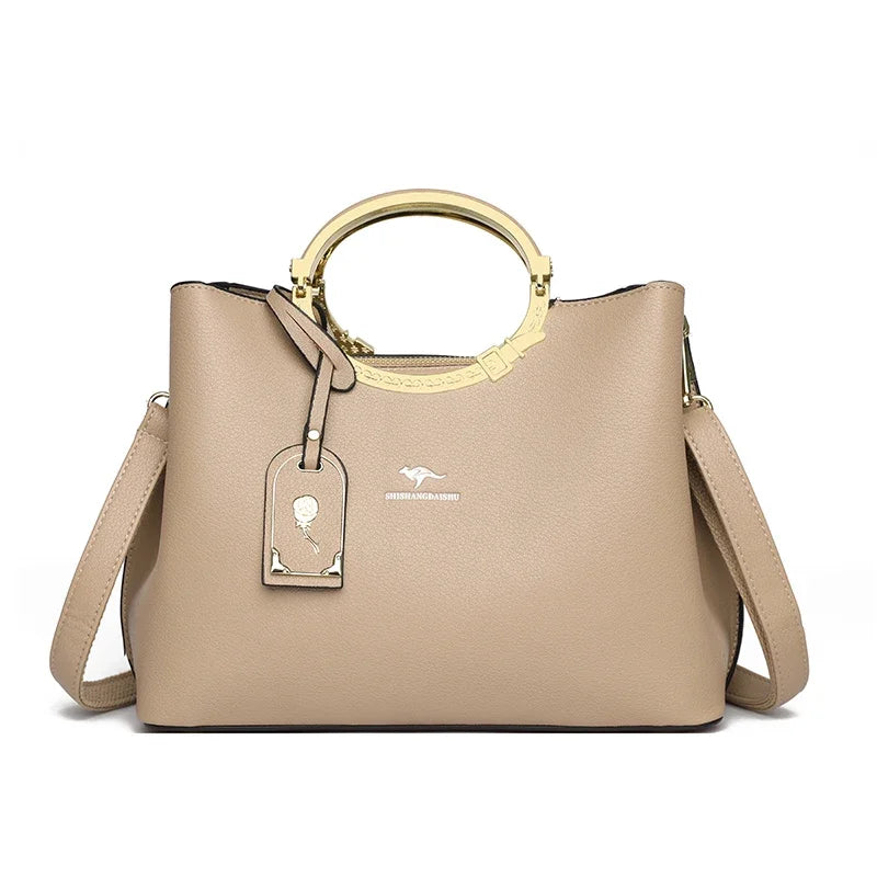 3 Layer Large Capacity Tote Bag Luxury Handbags Women Bags Designer Shoulder Bag High Quality Soft Leather Purses and Handbags