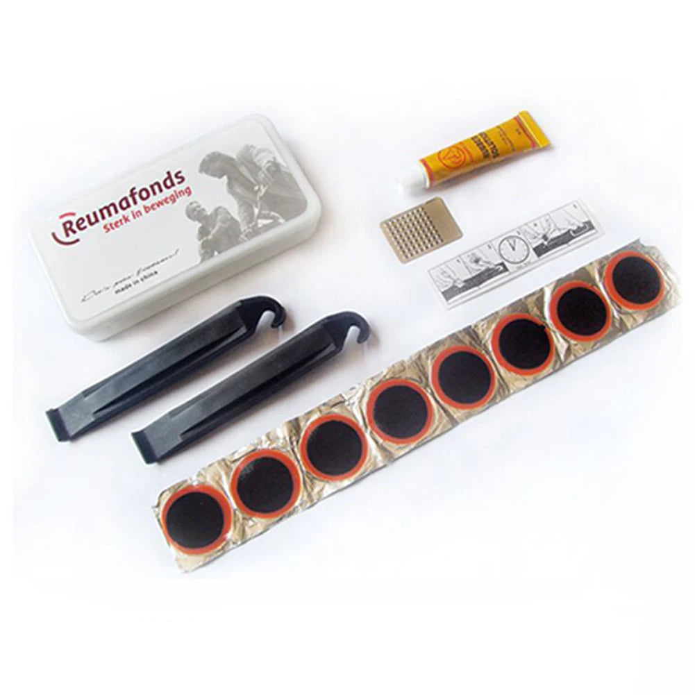Bicycle Tire Repair Kit Cycling Flat Tyre Repair Rubber Patch Glue Lever Free Cold Patch Sealant Bike Inner Tube Repair Tool