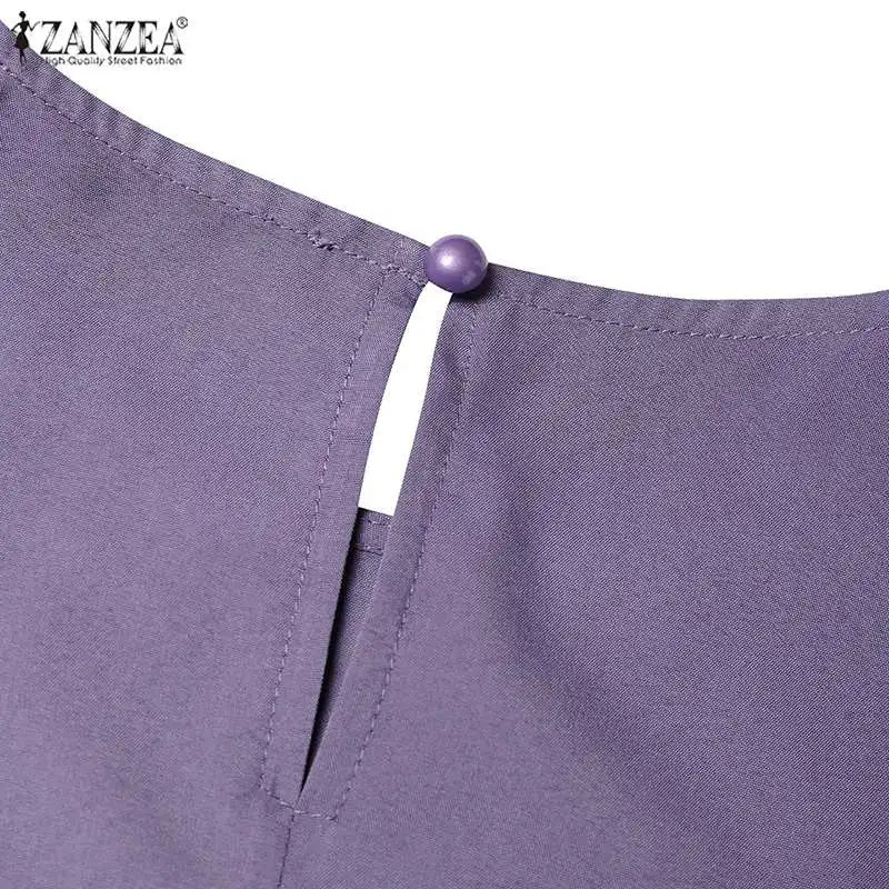 2025 ZANZEA Fashion Muslim Dress Women Tukey Abaya Robe Long Sleeve Maxi Sundress Vestido Dubai Kaftan Islamic Clothing Oversize