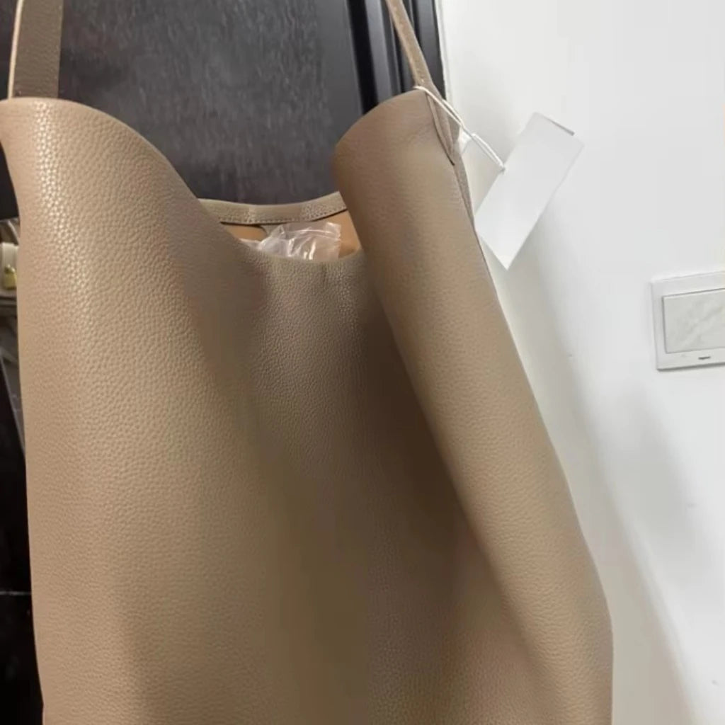 Simple Tote Bag Women's Satchel Fashion Sling Shoulder Shopping Outdoor Large-capacity Storage Shopping Bag Bucket Handbags