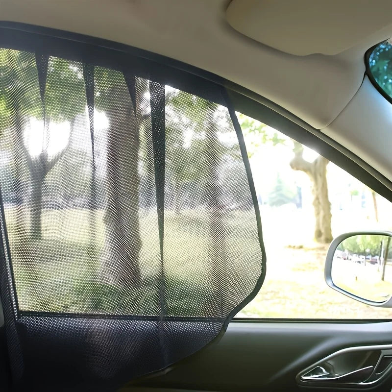 Magnetic Side Window Sunshade Sun Shade for Car Window Double Thickness Auto Windshield Sunshade Curtain Universal