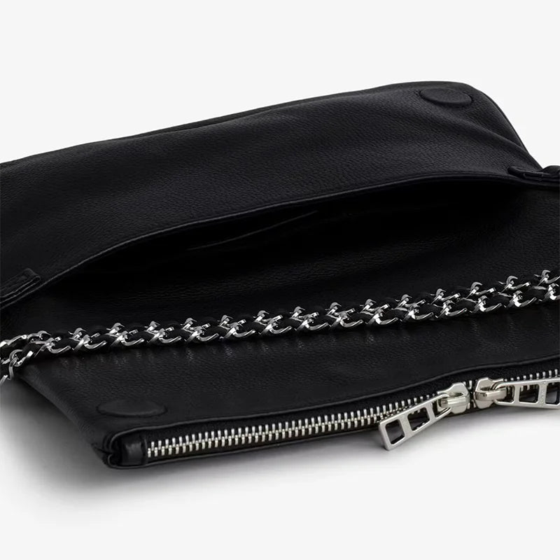 2025 New Fashion Women Wing Bag Classic Black Single-shoulder Envelope Zadigent Bag Luxurious Design Chain Crossbody Ladies Bag