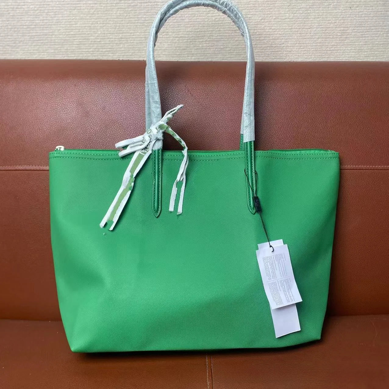 French Fashion Large Capacity Tote Bag Convenient Shoulder Bag Women Commuter Bag Pure Color Handbag Bucket Shape Daily Match