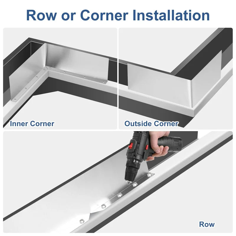 【N】4Pcs Rainwater Valley Gutter Splash Guard Rain Drip Gutter Guard,Rain Drip Gutter Guard For House Shingle Roofs Corner