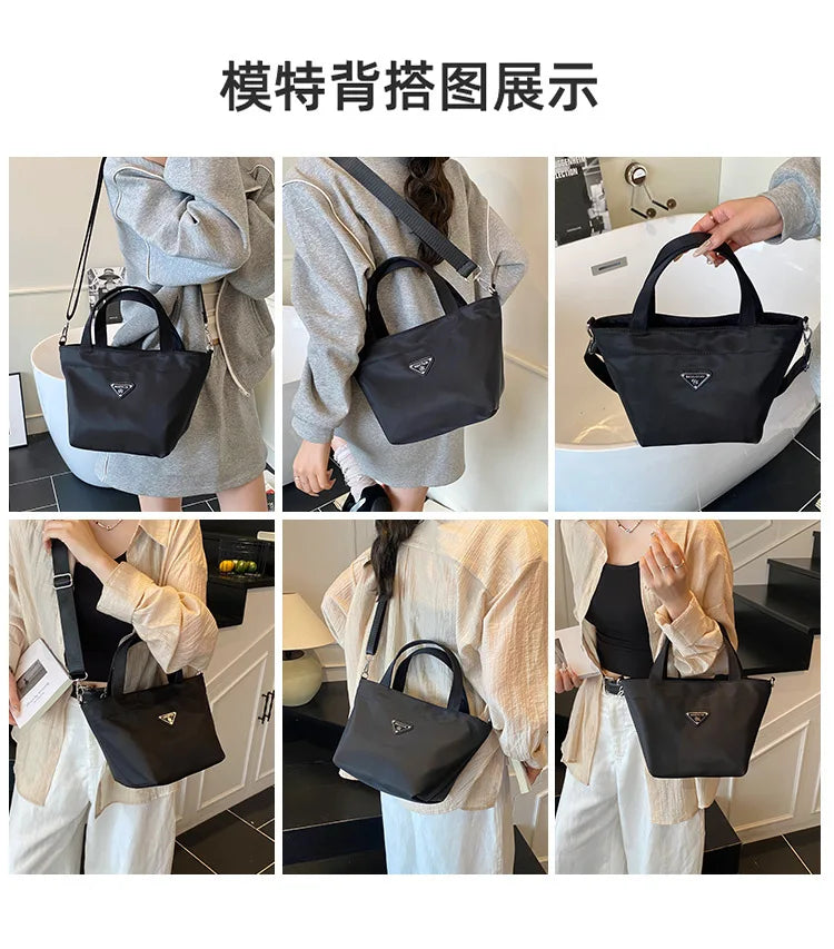 New Bag Women's 2025 Messenger Bag Fashion Shoulder Bag Simple Handbag Foreign Style Large Capacity Leisure Bag