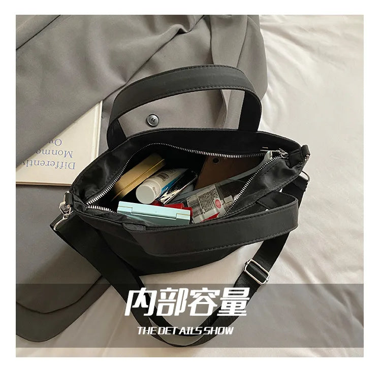 New Bag Women's 2025 Messenger Bag Fashion Shoulder Bag Simple Handbag Foreign Style Large Capacity Leisure Bag