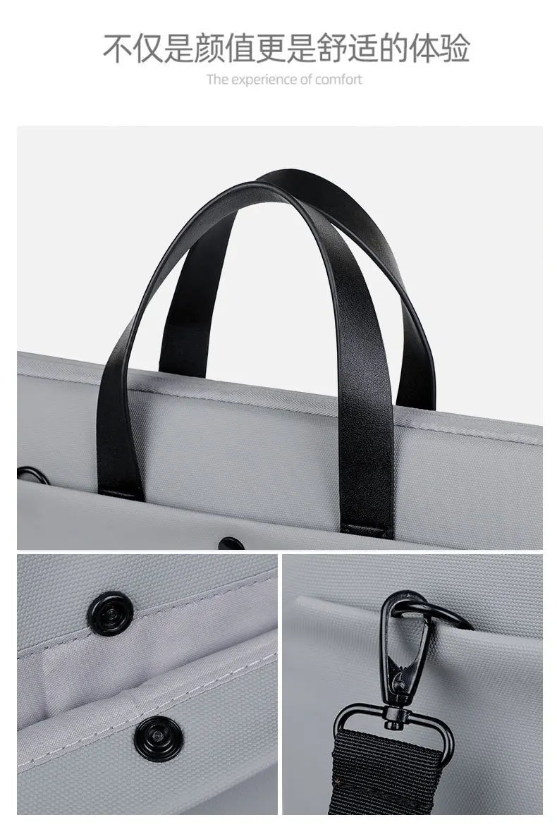 Commuting Laptop Bag, 14 Inch And 15 Inch Waterproof Crossbody Bag, Hand-held Briefcase, File Bag, Conference Materials Bag