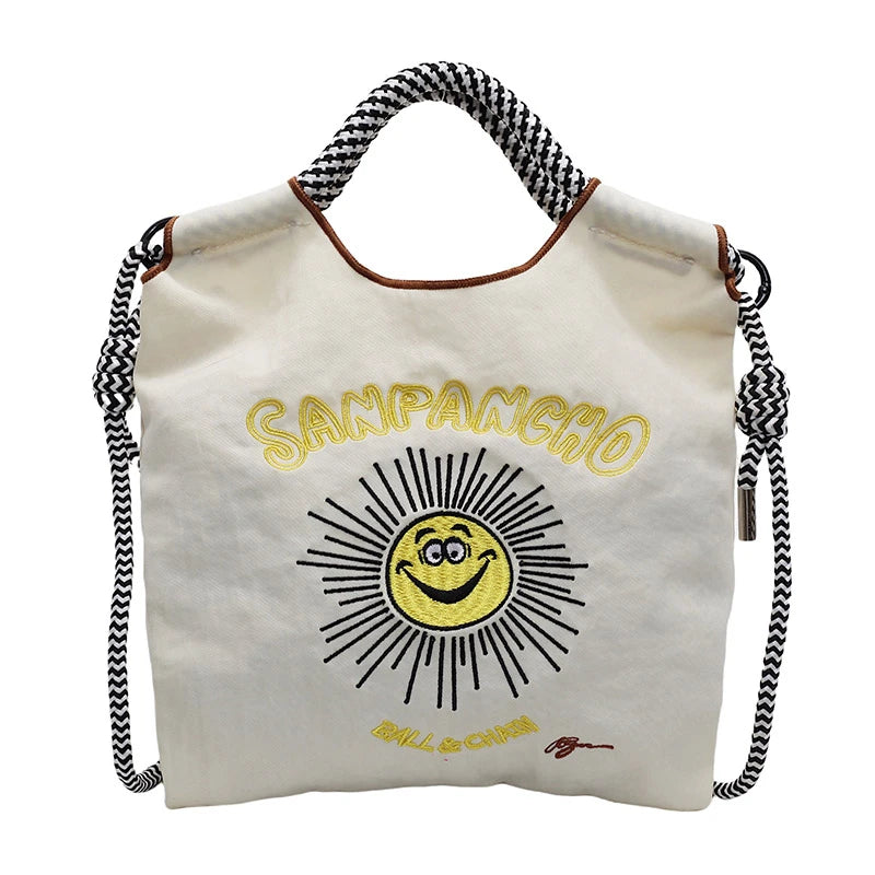 Armpit bag; eco-friendly shopping bag; exquisite embroidery; waterproof nylon shopping bag; handbag for ladies; single shoulder