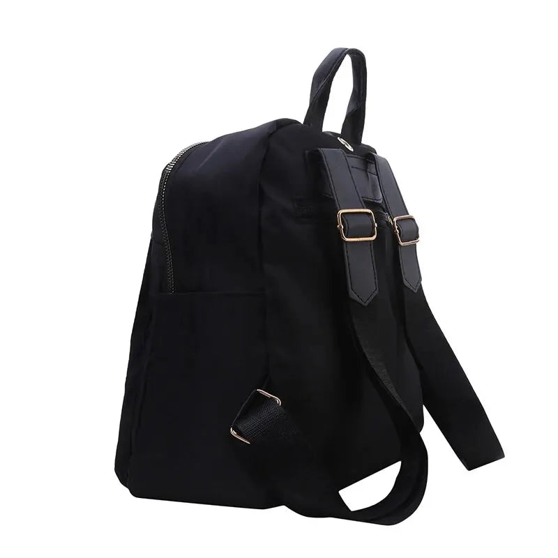 Backpacks Simple Large Capacity New Black Travel Bag For Women Solid Harajuku Student Schoolbag Backpack Unisex Bags High Street