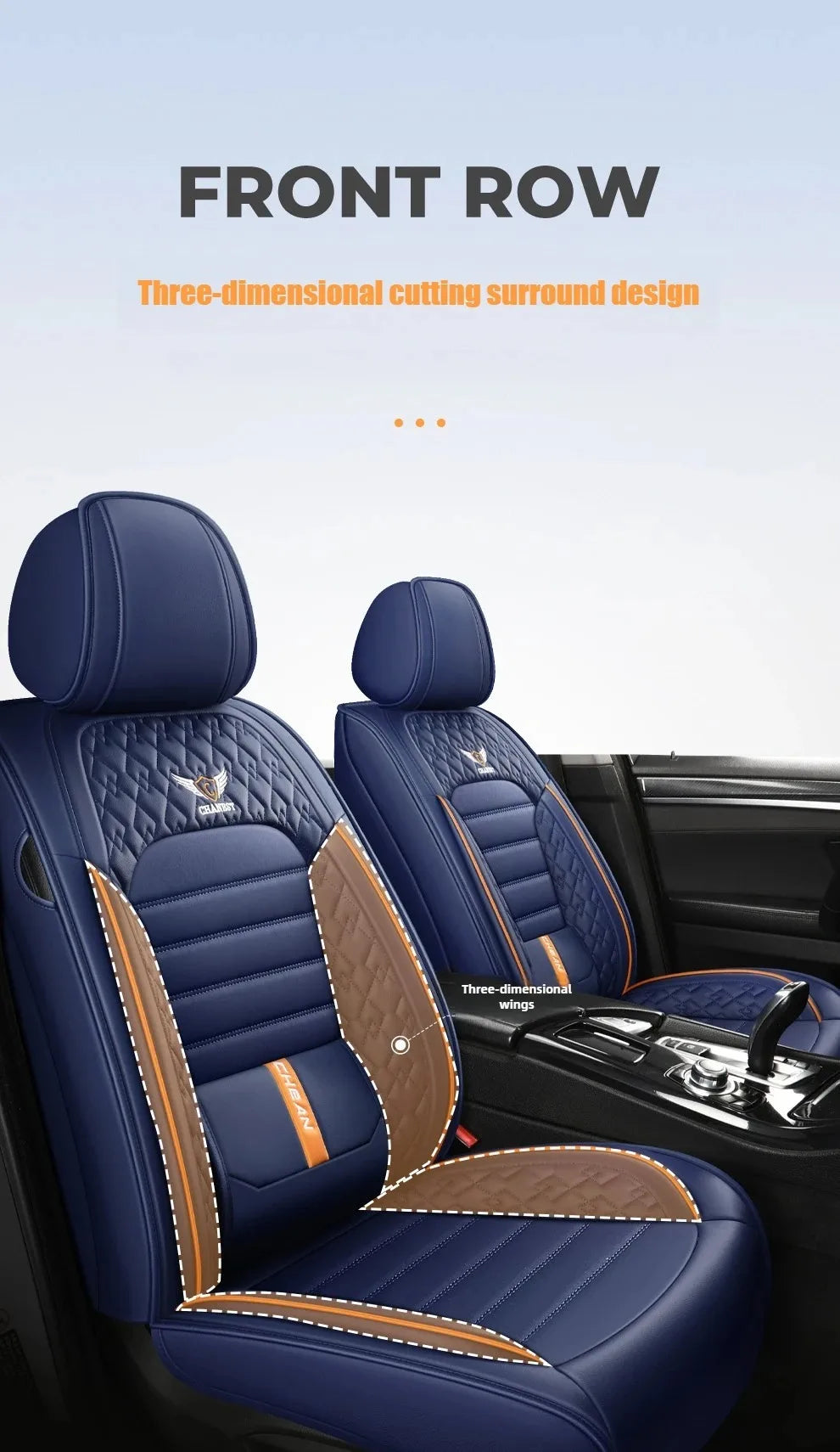 Ultra-Comfy & Durable Full-Wrap Leather Car Seat Covers – Premium Craftsmanship, All-Season, Universal Fit for Most Vehicles