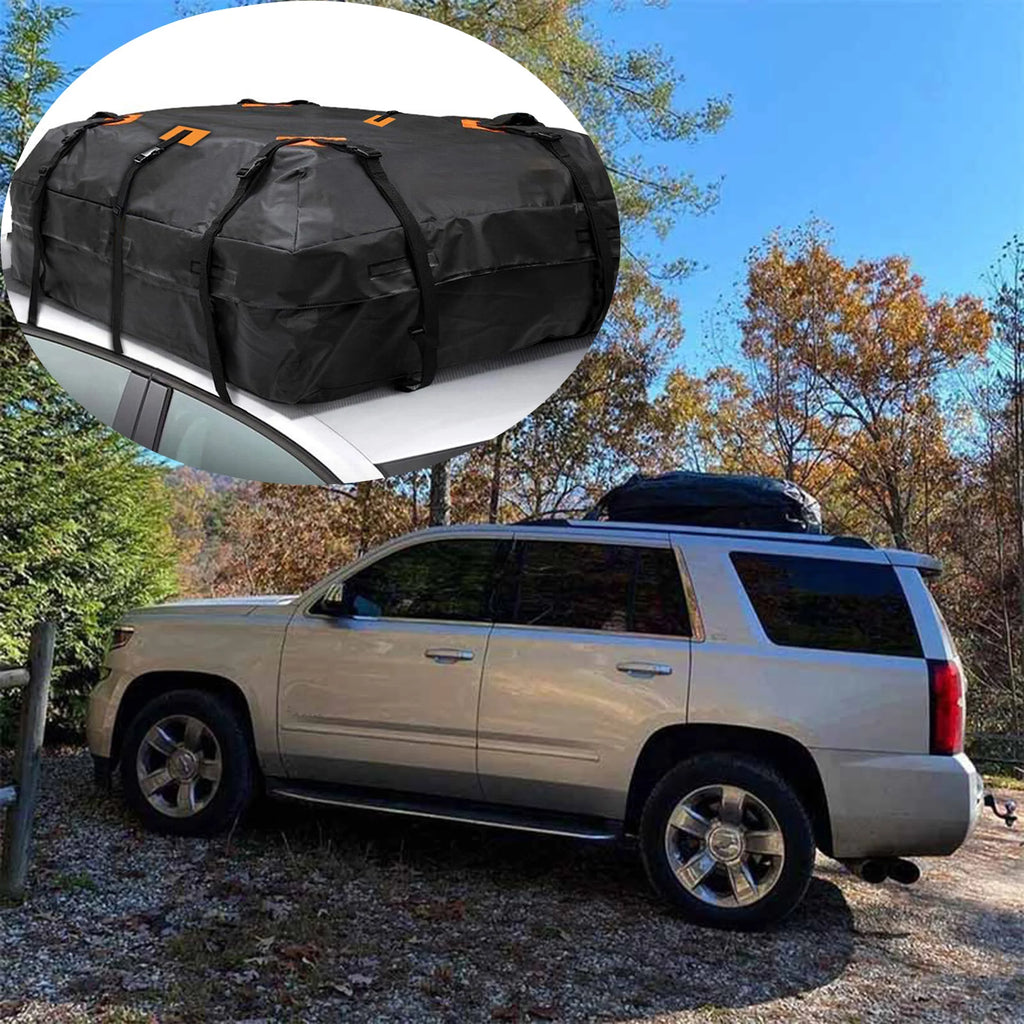Universal Car Roof Cargo Bag for Vehicles with or without Roof Rack Crossbars Cargo Carrier Storage Bag 20 Cubic Feet Foldable