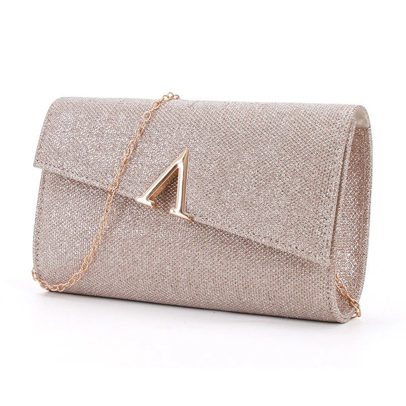 Luxury Designer Evening Bags for Women Glitter Handbag Elegant Party Bag with Chain Strap Women's Handbags Sequin Clutch Wallets
