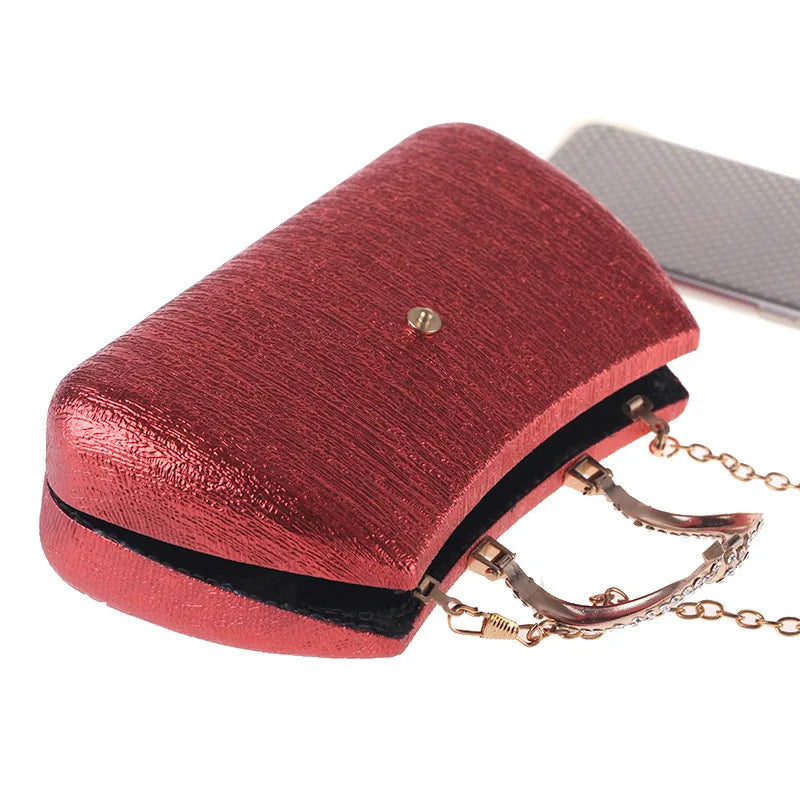2024 Evening Clutch Luxury Women Gold Shoulder Bags Fashion  Chain Handbag Dinner Handbag Wedding Cocktail Party Coin Purse