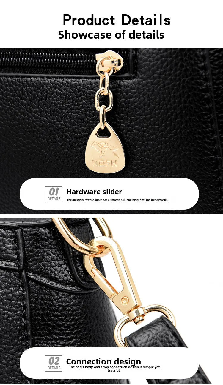 Fashionable Urban Women's Crossbody Bag Single Shoulder Bag Small Square Bag Stylish Mom Bag PU Material Medium Size Zipper O...