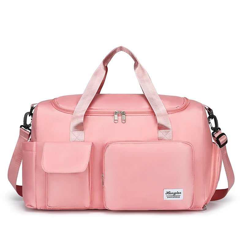 Travel Bag Large Capacity Weekender Overnight Carry On Duffle Bags with Shoe Compartment Sports Fitness Gym Bags for Women