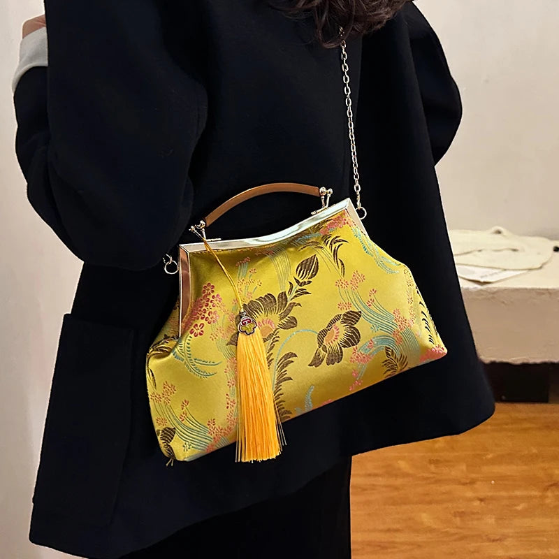 Luxury Women Party Dinner Bag Fashion Ladies Dinner Bag Elegant Wooden handle Simple Formal Gorgeous Crossbody Daily use Purse