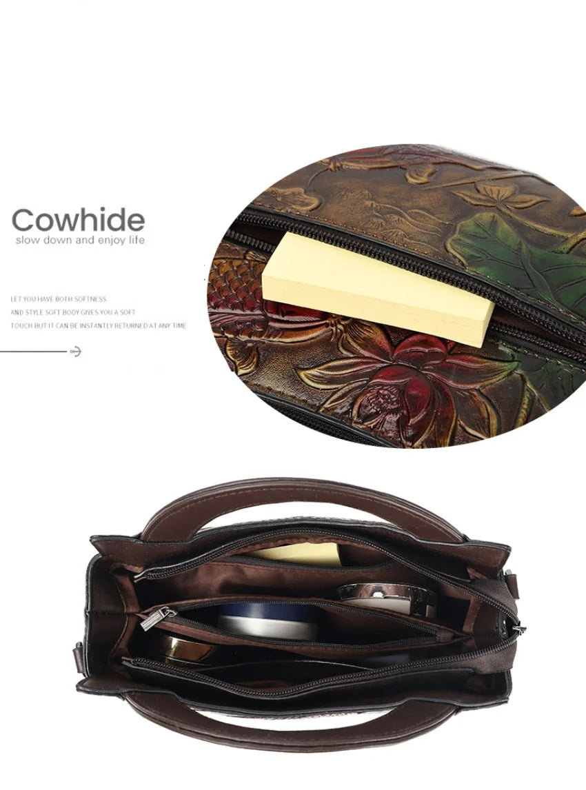 Luxury Designer Handbag Women One Shoulder Bag Retro Goldfish Diagonal Cross Bag High-quality Office Handbag New Crossbody Purse