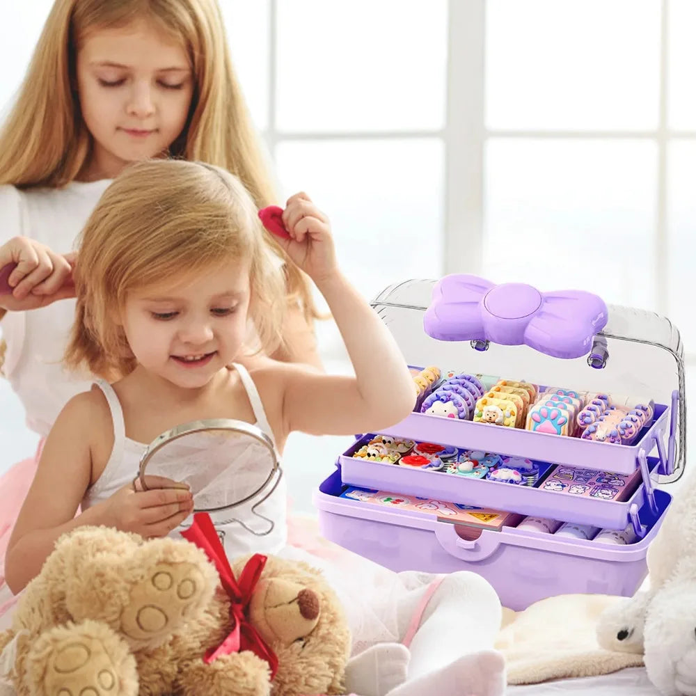 Multi-layer Hairpin Storage Box Cute Girls Jewellery Box Children's Hair Accessories Storage Box Toy Storage Box