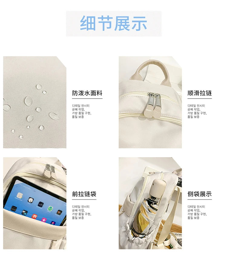 Luxury Brand Lady Fashion Backpacks High Quality Large Capacity Shoulder bags Waterproof Multi Functional Women's Handbags