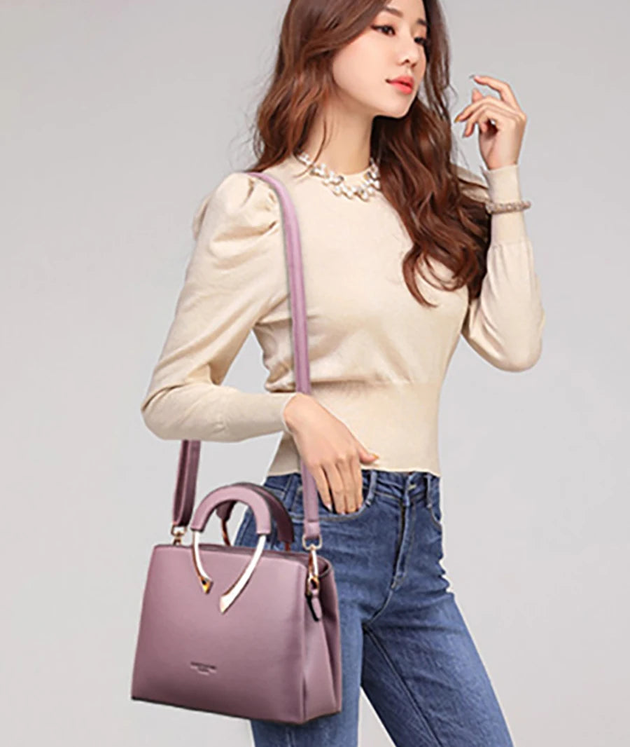 Luxury Handbags Womens Bags Designer 3 Layers Soft Leather Shoulder Crossbody Sac Ladies Large Capacity Shopping Messenger Totes