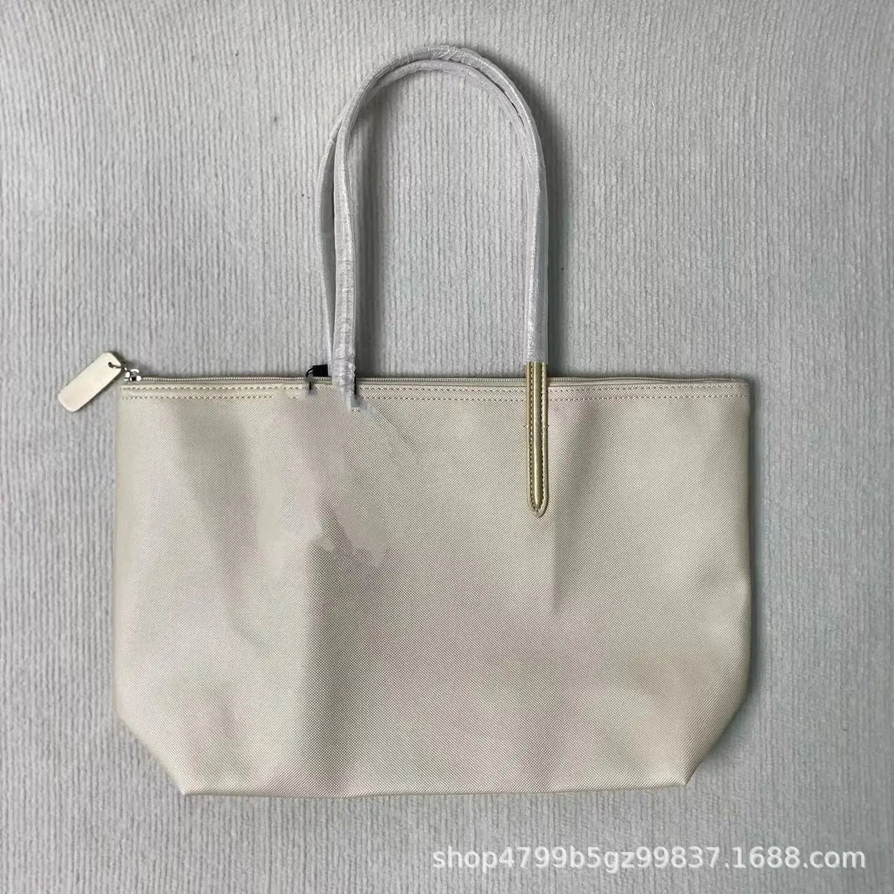 French Fashion Large Capacity Tote Bag Convenient Shoulder Bag Women Commuter Bag Pure Color Handbag Bucket Shape Daily Match