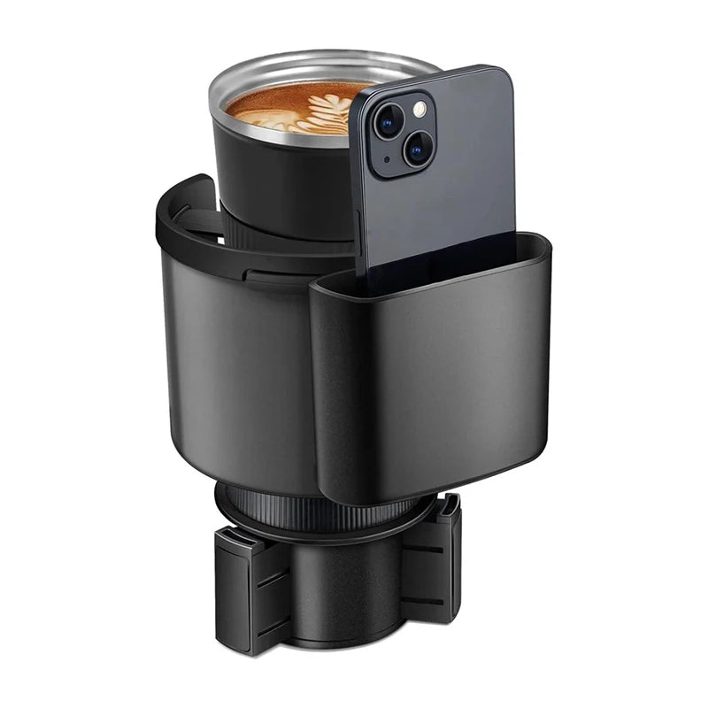 Car Cup Holder Expander Cupholder Adapter Multipurpose Auto Interior Expandable Organizer Storage Accessories With Phone Holder