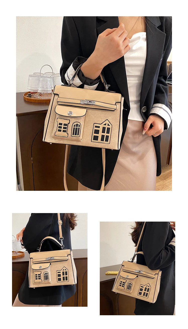 Luxury Famous Designer Leather Shoulder Bag For Women, Elegant Classic Messenger Bag Popular Ladies Handbags Collection
