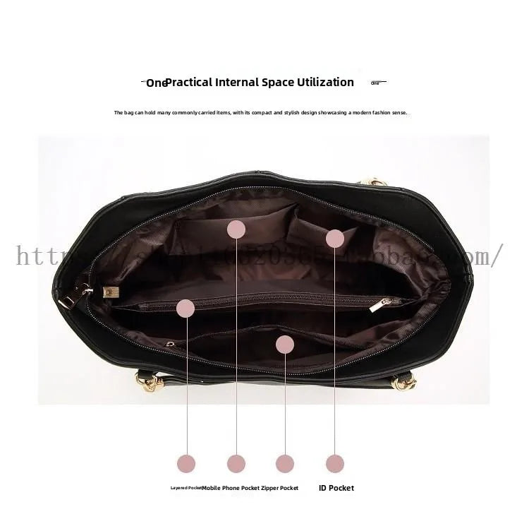 Faionable Casual Tote Bag Big oulder Bags for Women Modern Neutral Sle with Zipper Closure PU Leather Dumpling ape