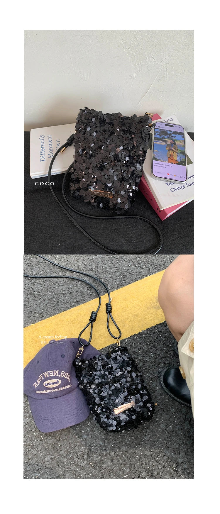 2025 New Large Sequined Bags for Women Are in Trend This Year – Large-Capacity Tote Bags with a Stylish Texture, Suitable as Sho