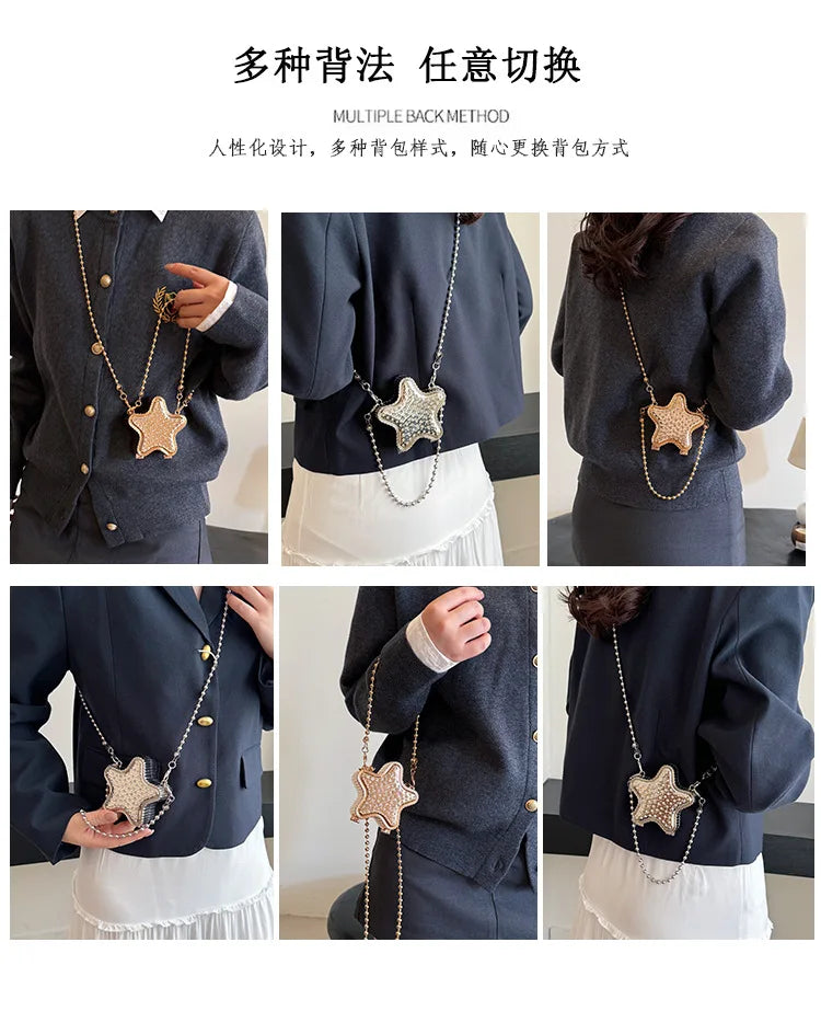 Premium Niche Mini Box Bag - 2025 Women's Star Design, Chain Shoulder & Messenger Style
