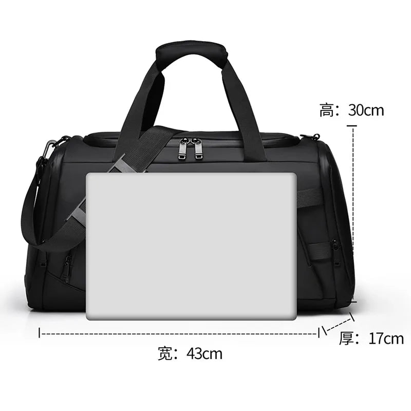 Gym Bag Men Hand-Held Luggage Bag Short Distance Large Capacity Travel Luggage Bag Business Trip Lightweight Travel Leisure Bag