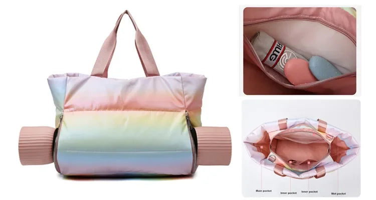 Female Bags Yoga Sports Women's Swimming Accessories Fitness Training Weekend Shoe Pocket Ladies' Luggage Bolsas Travel Handbags