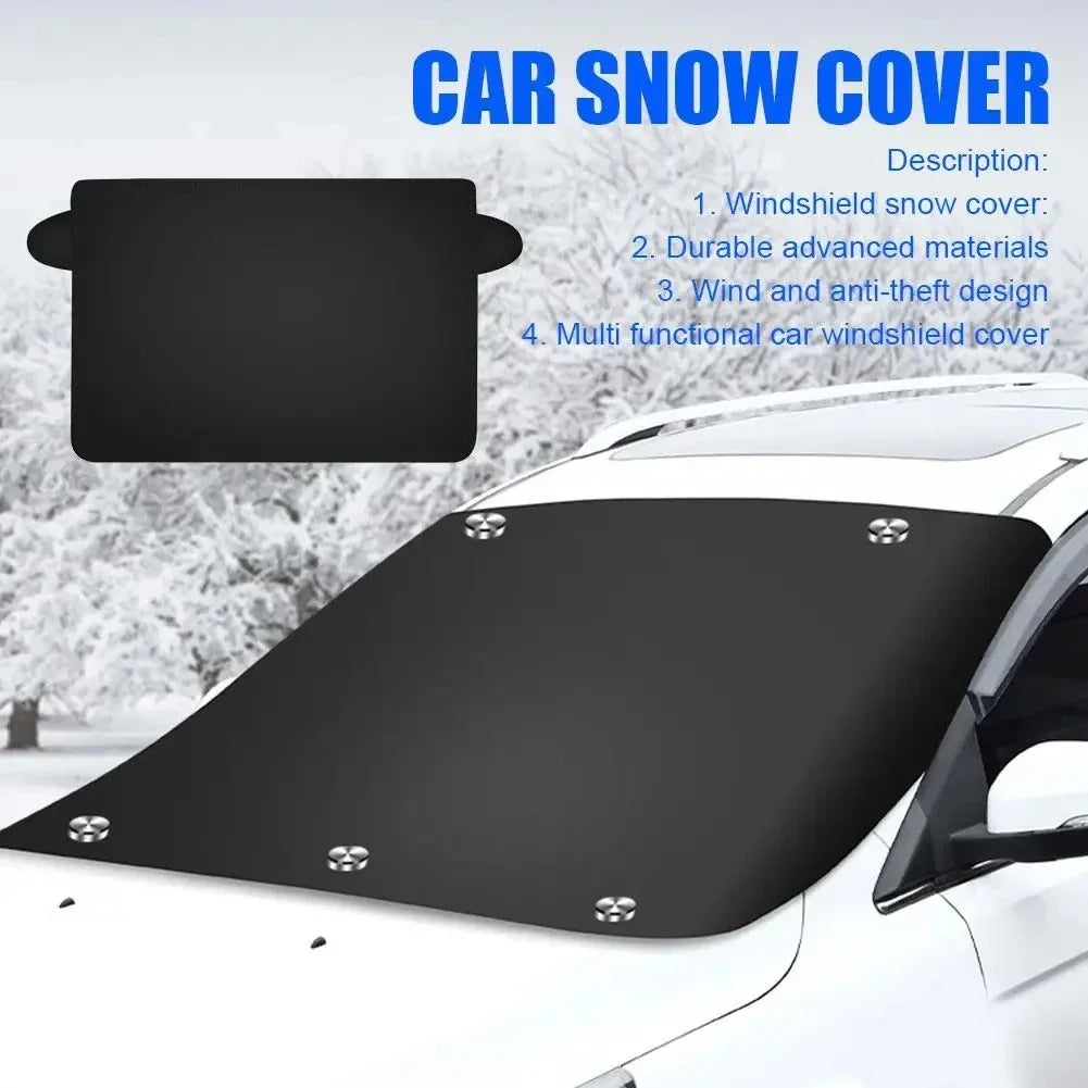Magnetic Car Front Windscreen Cover Automobile Sunshade Cover Car Windshield Snow Sun Shade Waterproof Car Cover 210 120cm