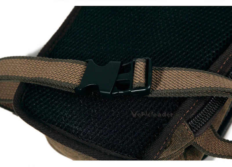 Men's Canvas Drop Leg Bag Motorcycle Multi-purpose Messenger Shoulder Bag High Quality Belt Hip Bum Waist Fanny Pack for Camping