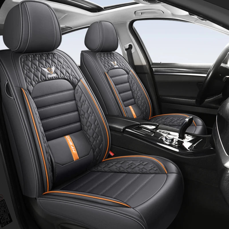 Ultra-Comfy & Durable Full-Wrap Leather Car Seat Covers – Premium Craftsmanship, All-Season, Universal Fit for Most Vehicles