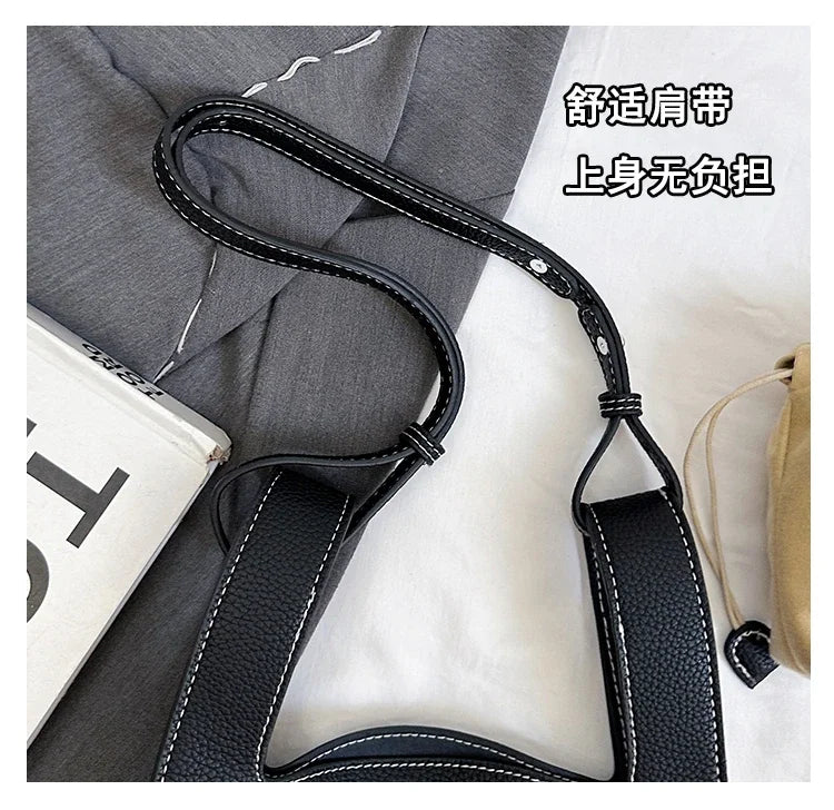 Luxury PU Leather Shoulder Bag, Fashionable Design Handbag, Women's Portable Wallet, Women's Chain Strap Crossbody Bag