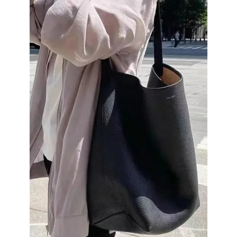Large Capacity Women's Satchel Simple Fashion Sling Shoulder Tote Bag Shopping Outdoor Storage Shopping Bag Furniture Supplies