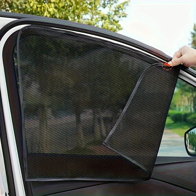 Magnetic Side Window Sunshade Sun Shade for Car Window Double Thickness Auto Windshield Sunshade Curtain Universal