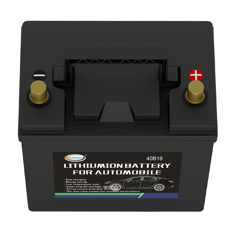 40B19 Car Battery 12.8V 20Ah CCA680 Car Starting Lifepo4 Battery Lithium Iron Phosphate Maintenance Free For Starting Automobile