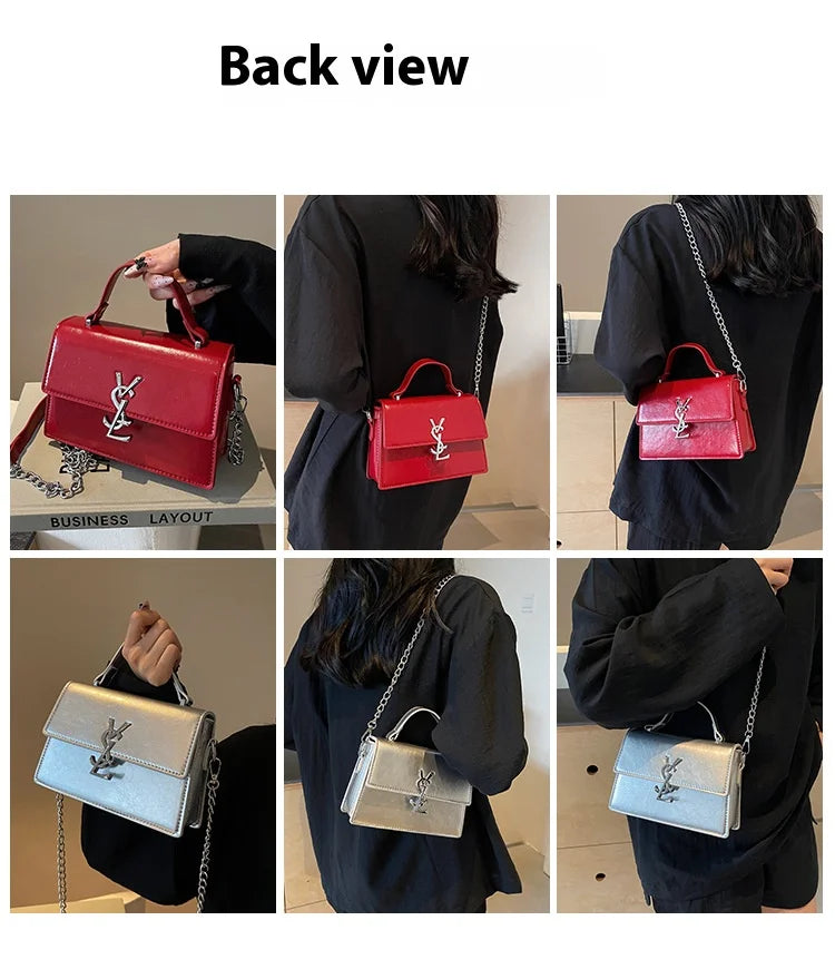 Designer style bag - 2025 hit product - Retro high-end evening bag Classic and versatile chain strap crossbody small square bag