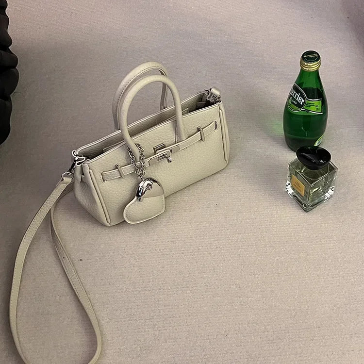 2025 new platinum bag women's versatile commuter high-end handbag messenger bag high value foreign shoulder bag