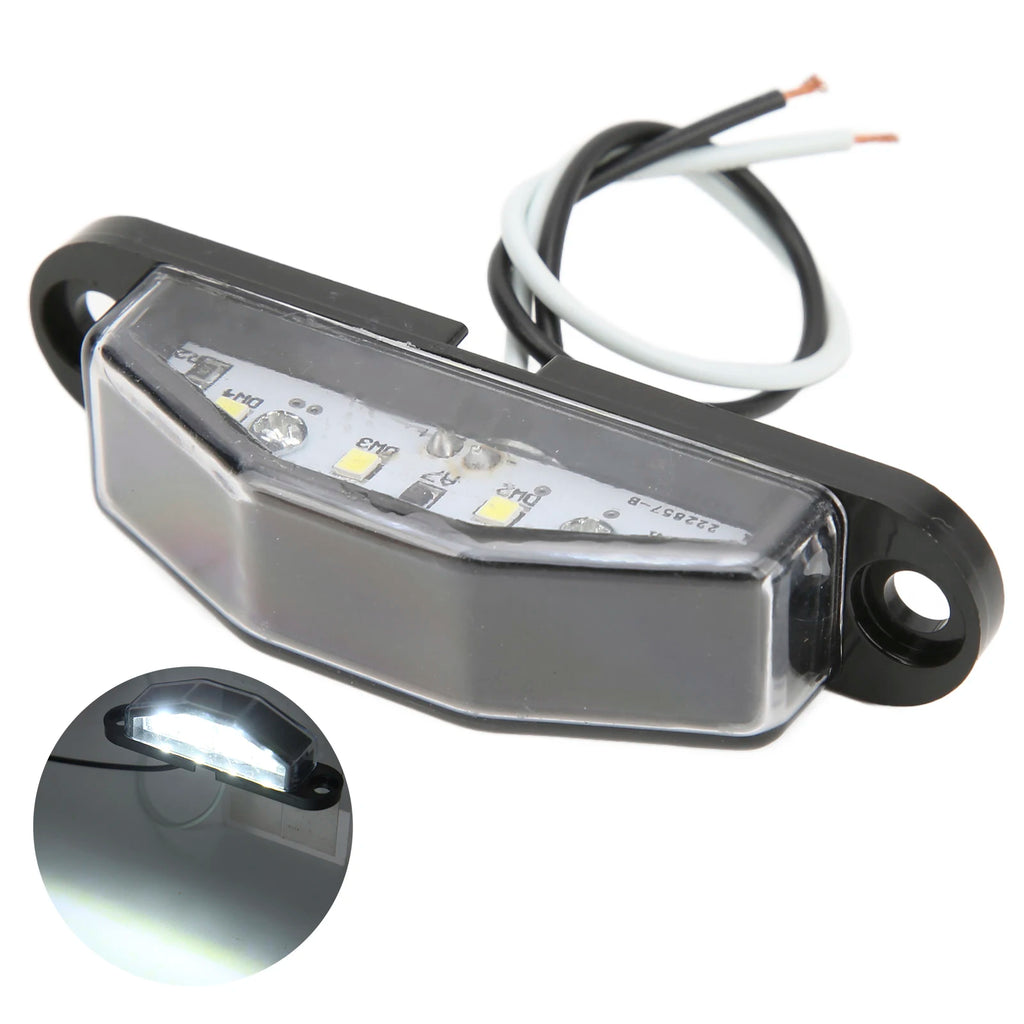 4‑LED License Plate Light 10‑30V IP67 Waterproof Durable Lamp For Trailer RV Van Truck