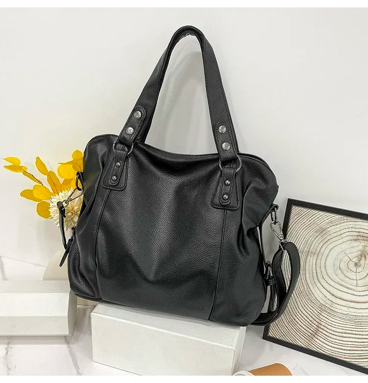 Female Hobo Handbag Large Capacity Shoulder Bags Big Stylsih Tote Bag Ladies Soft Leather Hobos Messenger Bags Women Shopper Bag