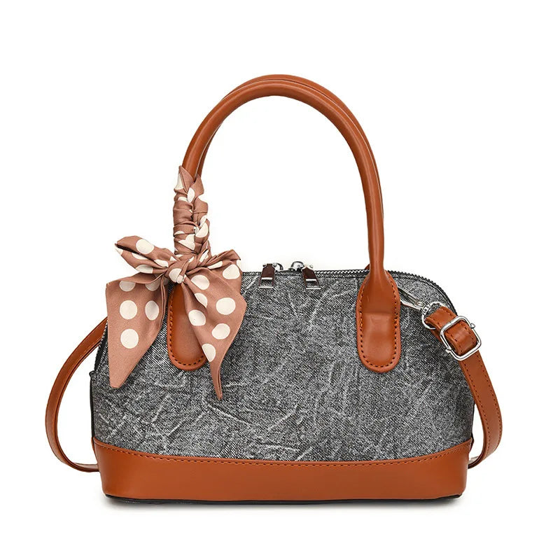 2024 New! Retro Stylish Ruffled Shell Bag - High - End Printed, Ideal for Women's Casual Outings & Versatile Use Free Shipping