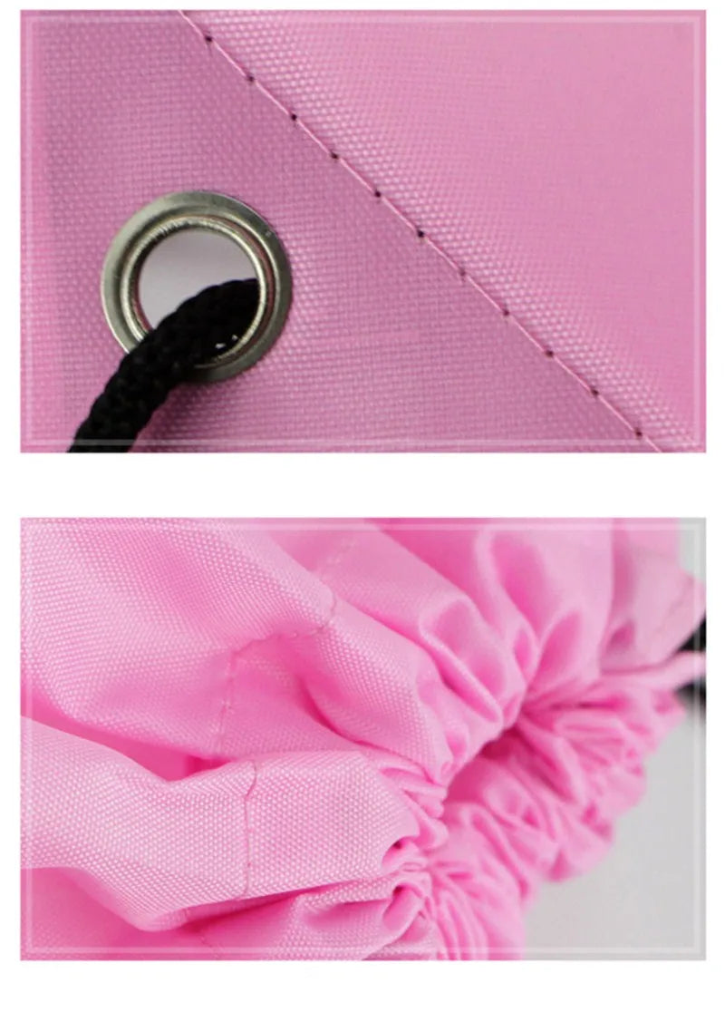 Waterproof Gym Bag Drawstring Sack Fitness Travel Outdoor Backpack DIY Daybag Shopping Bags Swimming Basketball Yoga Sports Bags