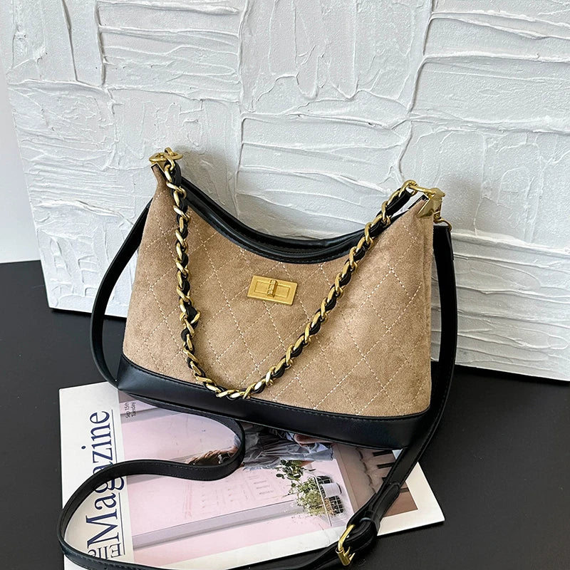 Luxury Brand Fashionable Leather Women's Handbag Elegant Classic Paris Minimalist Designer Commuter Vintage Daily Bag.Handbags.